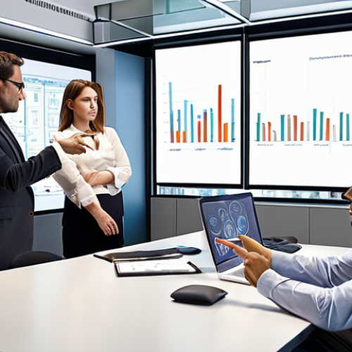 Home 8 ** A diverse group of business partners, professionally dressed, collaborating around a large, transparent digital display in a modern, well-lit office. The screen shows clear, synchronized financial charts, graphs, and key performance indicators (KPIs). The partners are engaged in discussion, pointing at the data, and nodding in agreement, conveying a strong sense of shared understanding, trust, and transparent collaboration. The atmosphere is one of confidence and unity, highlighting the "single source of truth" concept.
2. **Prompt for