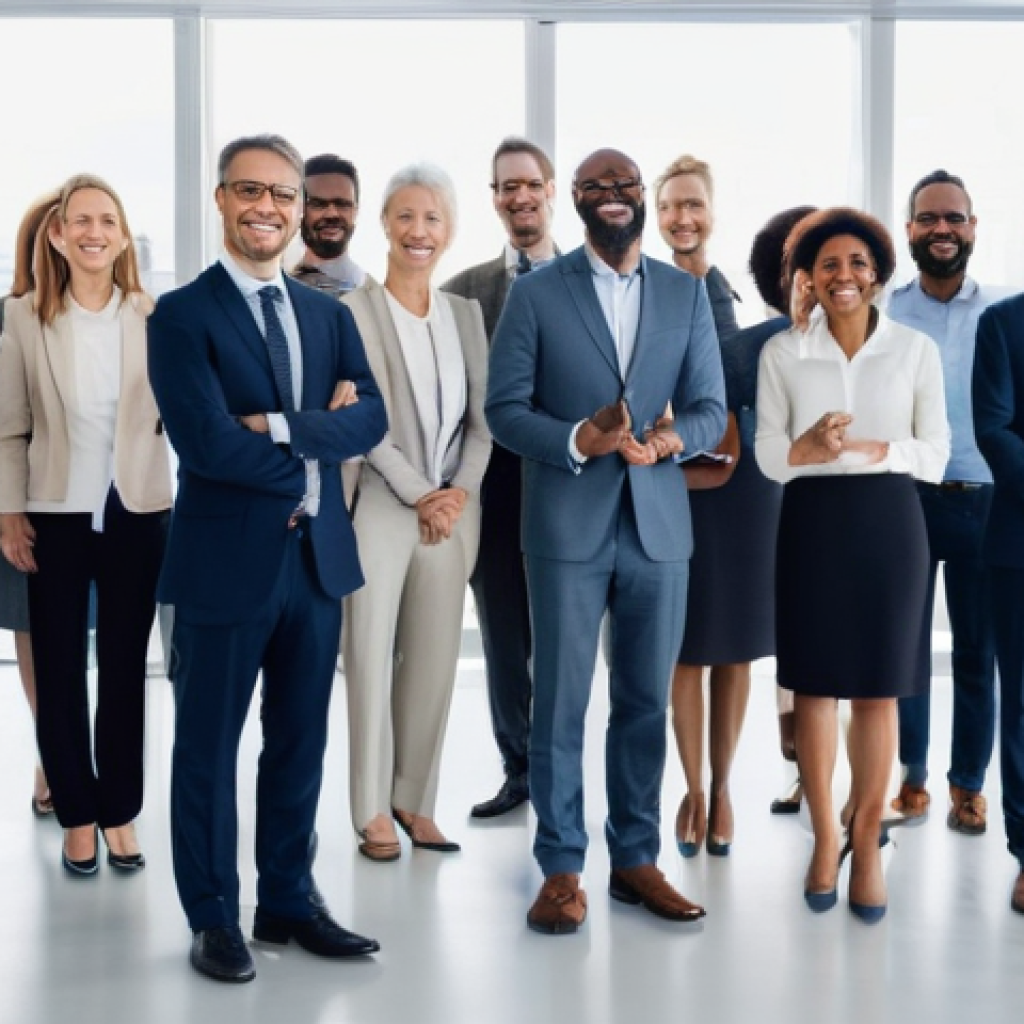 재무 조율에서의 성과 기반 보상 체계 설계하기 - **Prompt:** A diverse team of professional adults (men and women of various ages and ethnicities, al...