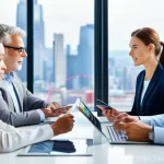 Home 18 재무 조율을 위한 변화 관리 전략 - **Prompt 1: Strategic Market Foresight and Data Analysis**
"A diverse team of business professio...