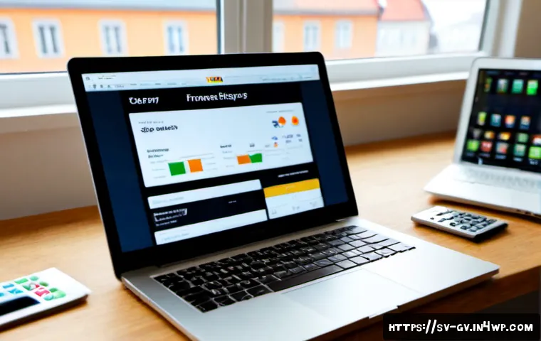 Home 15 재무 조율을 위한 기술적 도구의 활용 방안 - Photorealistic Swedish financial planning workspace, a middle-aged professional coordinating househo...